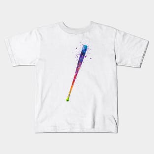 Baseball Bat Watercolor Sports Gifts Kids T-Shirt